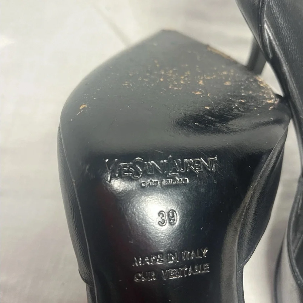 Yves Saint Laurent Black Heels - Picture 3 of 9